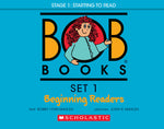 Book cover for Bob Books - Set 1: Beginning Readers Hardcover Bind-Up Phonics, Ages 4 and Up, Kindergarten (Stage 1: Starting to Read)