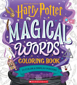 Book cover for Magical Words Coloring Book: 24 Color & Frame Posters (Harry Potter)