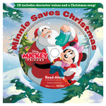 Book cover for Minnie Saves Christmas Readalong Storybook & CD