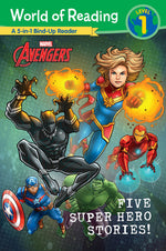 Book cover for World of Reading: Five Super Hero Stories!