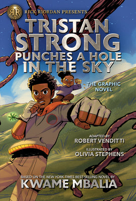 Book cover for Rick Riordan Presents Tristan Strong Punches a Hole in the Sky, the Graphic Novel