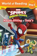 Book cover for World of Reading: Spidey and His Amazing Friends: Housesitting at Tony's