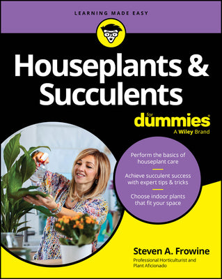 Book cover for Houseplants & Succulents for Dummies