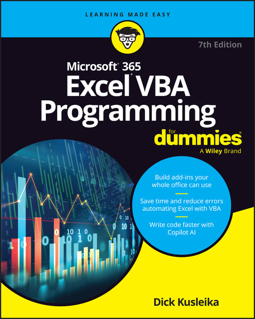 Book cover for Microsoft 365 Excel VBA Programming for Dummies