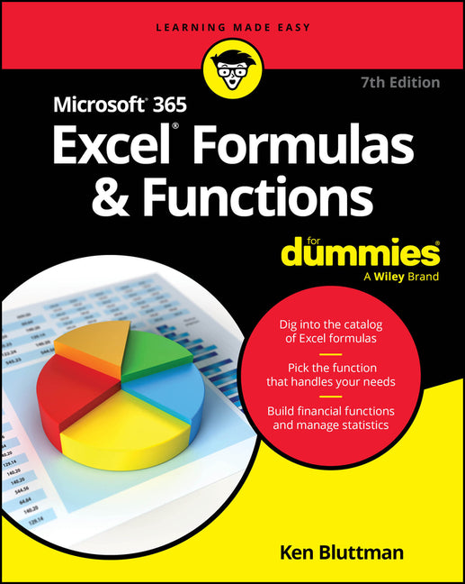 Book cover for Microsoft 365 Excel Formulas & Functions for Dummies