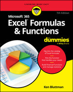 Book cover for Microsoft 365 Excel Formulas & Functions for Dummies