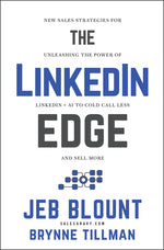 Book cover for Linkedin Edge: New Sales Strategies for Unleashing the Power of Linkedin + AI to Cold Call Less and Sell More