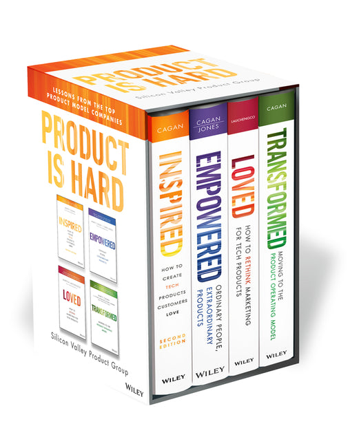 Book cover for Product Is Hard Svpg Box Set: Includes Inspired, Empowered, Loved, and Transformed