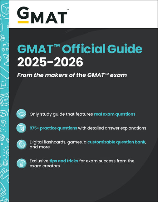 Book cover for GMAT Official Guide 2025-2026: Book + Online Question Bank