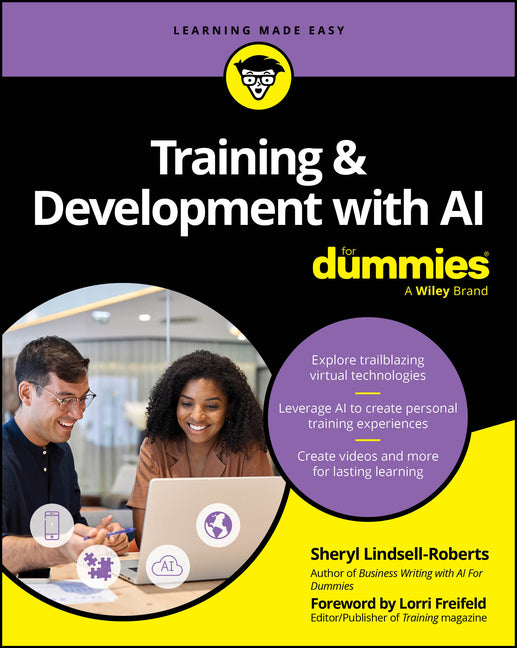 Book cover for Training & Development with AI for Dummies