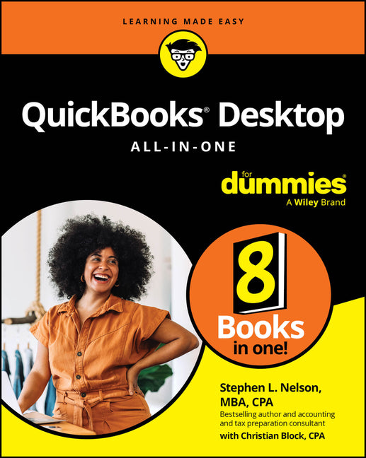 Book cover for QuickBooks Desktop All-In-One for Dummies