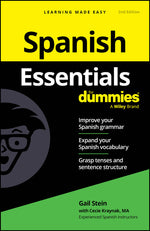 Book cover for Spanish Essentials for Dummies
