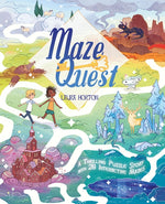 Book cover for Maze Quest: A Thrilling Puzzle Story with 28 Interactive Mazes