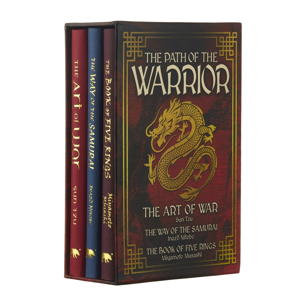 Book cover for The Path of the Warrior Ornate Box Set: The Art of War, the Way of the Samurai, the Book of Five Rings