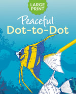 Book cover for Large Print Peaceful Dot-To-Dot