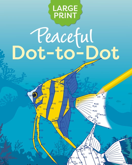 Book cover for Large Print Peaceful Dot-To-Dot