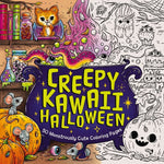 Book cover for Creepy Kawaii Halloween: 50 Monstrously Cute Coloring Pages