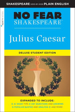 Book cover for Julius Caesar: No Fear Shakespeare Deluxe Student Editions - Shakespeare Side-By-Side Plain English (Revised)