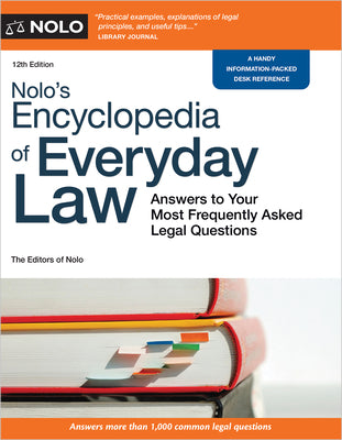 Book cover for Nolo's Encyclopedia of Everyday Law: Answers to Your Most Frequently Asked Legal Questions
