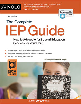 Book cover for The Complete IEP Guide: How to Advocate for Your Special Ed Child
