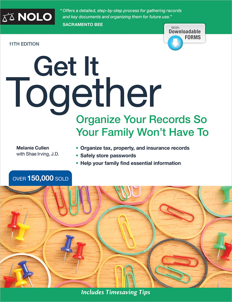 Book cover for Get It Together: Organize Your Records So Your Family Won't Have to