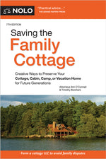 Book cover for Saving the Family Cottage: Creative Ways to Preserve Your Cottage, Cabin, Camp, or Vacation Home for Future Generations