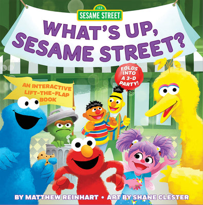 Book cover for What's Up, Sesame Street? (a Pop Magic Book): Folds Into a 3-D Party!