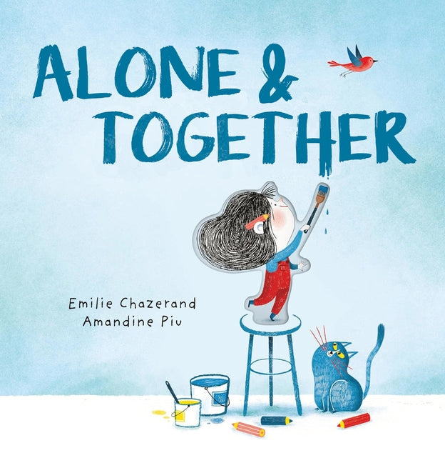 Book cover for Alone & Together (a Die-Cut Peek-Through Picture Book)