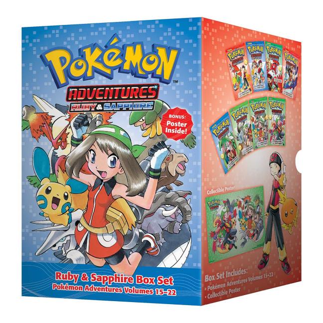 Book cover for Pokémon Adventures Ruby & Sapphire Box Set: Includes Volumes 15-22