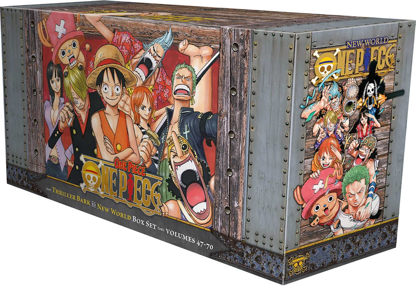 Book cover for One Piece Box Set 3: Thriller Bark to New World: Volumes 47-70 with Premium