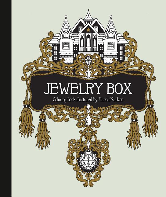 Book cover for Jewelry Box Coloring Book: Published in Sweden as Smyckeskrinet
