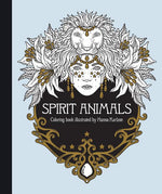 Book cover for Spirit Animals Coloring Book: Published in Sweden as Själsfränder