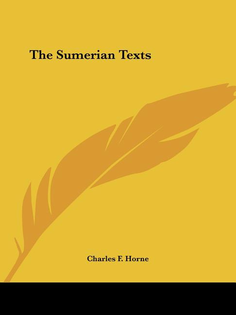 Book cover for Sumerian Texts