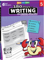 Book cover for 180 Days(tm) Writing for Fifth Grade: Practice, Assess, Diagnose