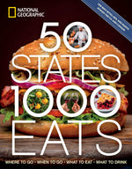 Book cover for 50 States, 1,000 Eats: Where to Go, When to Go, What to Eat, What to Drink