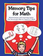 Book cover for Memory Tips for Math, Memorization and Learning Styles: The Successful Way to Teach K-5 Math