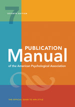 Book cover for Publication Manual (Official) 7th Edition of the American Psychological Association
