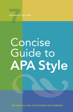 Book cover for Concise Guide to APA Style: 7th Edition (Official)