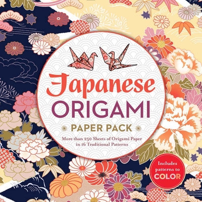 Book cover for Japanese Origami Paper Pack: More Than 250 Sheets of Origami Paper in 16 Traditional Patterns