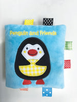 Book cover for Penguin and Friends: A Soft and Fuzzy Book Just for Baby!