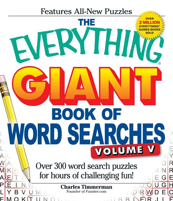 Book cover for Everything Giant Book of Word Searches, Volume 5: Over 300 Word Search Puzzles for Hours of Challenging Fun!