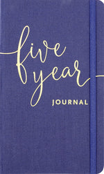 Book cover for Five Year Journal - Deluxe, Cloth-Bound Edition (1 Minute a Day Is All It Takes!): A Thought a Day for Five Years