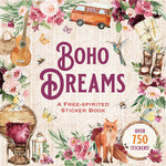 Book cover for Boho Dreams Sticker Book: A Free-Spirited Sticker Book