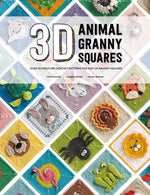 Book cover for 3D Animal Granny Squares: Over 30 Creature Crochet Patterns for Pop-Up Granny Squares