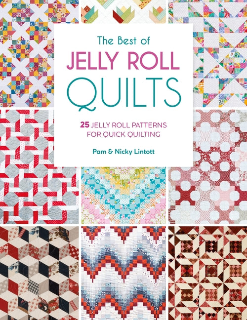 Book cover for Best of Jelly Roll Quilts: 25 Jelly Roll Patterns for Quick Quilting