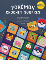 Book cover for Pokémon Crochet Squares: Bring Pikachu and Friends to Life with Over 30 Cute Pokémon Granny Squares