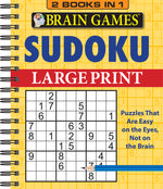 Book cover for Brain Games - 2 Books in 1 - Sudoku