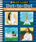 Book cover for Brain Games - Dot to Dot: Famous People and Places