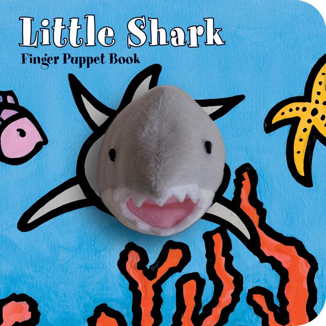 Book cover for Little Shark: Finger Puppet Book: (Puppet Book for Baby, Little Toy Board Book, Baby Shark)
