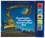 Book cover for Goodnight Goodnight Construction Site Sound Book: (Construction Books for Kids, Books with Sound for Toddlers, Children's Truck Books, Read Aloud Book
